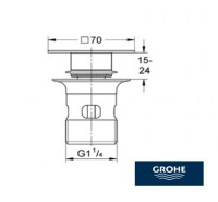 GROHE VALVULA PUSH-UP